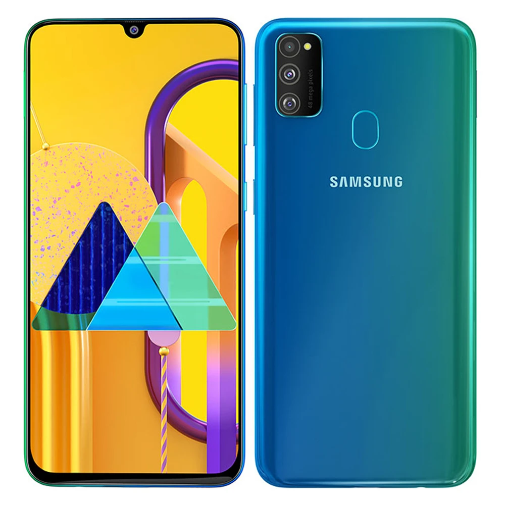 Мобильный телефон samsung Galaxy M30s M3070s, две sim-карты, четыре ядра, 6,4 дюймов, тройная камера, 6 ГБ ram, 128 ГБ rom, 6000 мАч - Color: Sapphire Blue