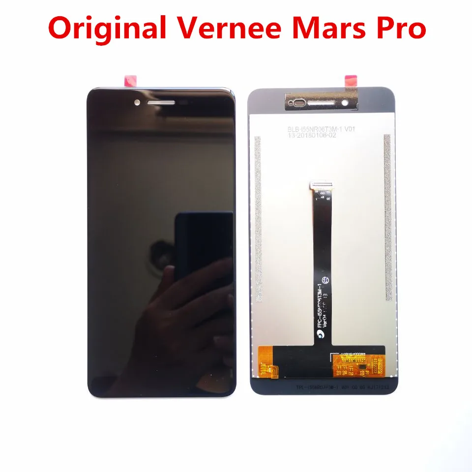 Черный оригинальный 5 &quotдля Vernee Mars Pro FHD ЖК дисплей + панель сенсорного экрана