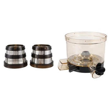 

1 set Juicer Strainer Coarse & Fine Filter Replacements & 1pcs Slow Juicer Parts Chamber