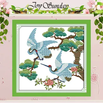 

Longevity Crane Patterns Counted Cross Stitch 11CT 14CT Cross Stitch Set Wholesale Animal Cross-stitch Kit Embroidery Needlework