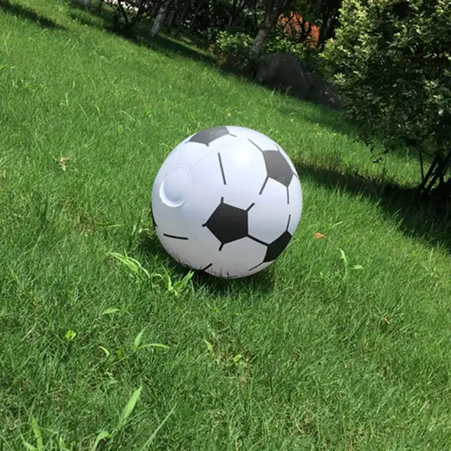 4pcs Inflatable Football Toys Kids Beach Balls Toys Inflatable Soccers Toys outdoor lawn beach beach sand toys for children 3