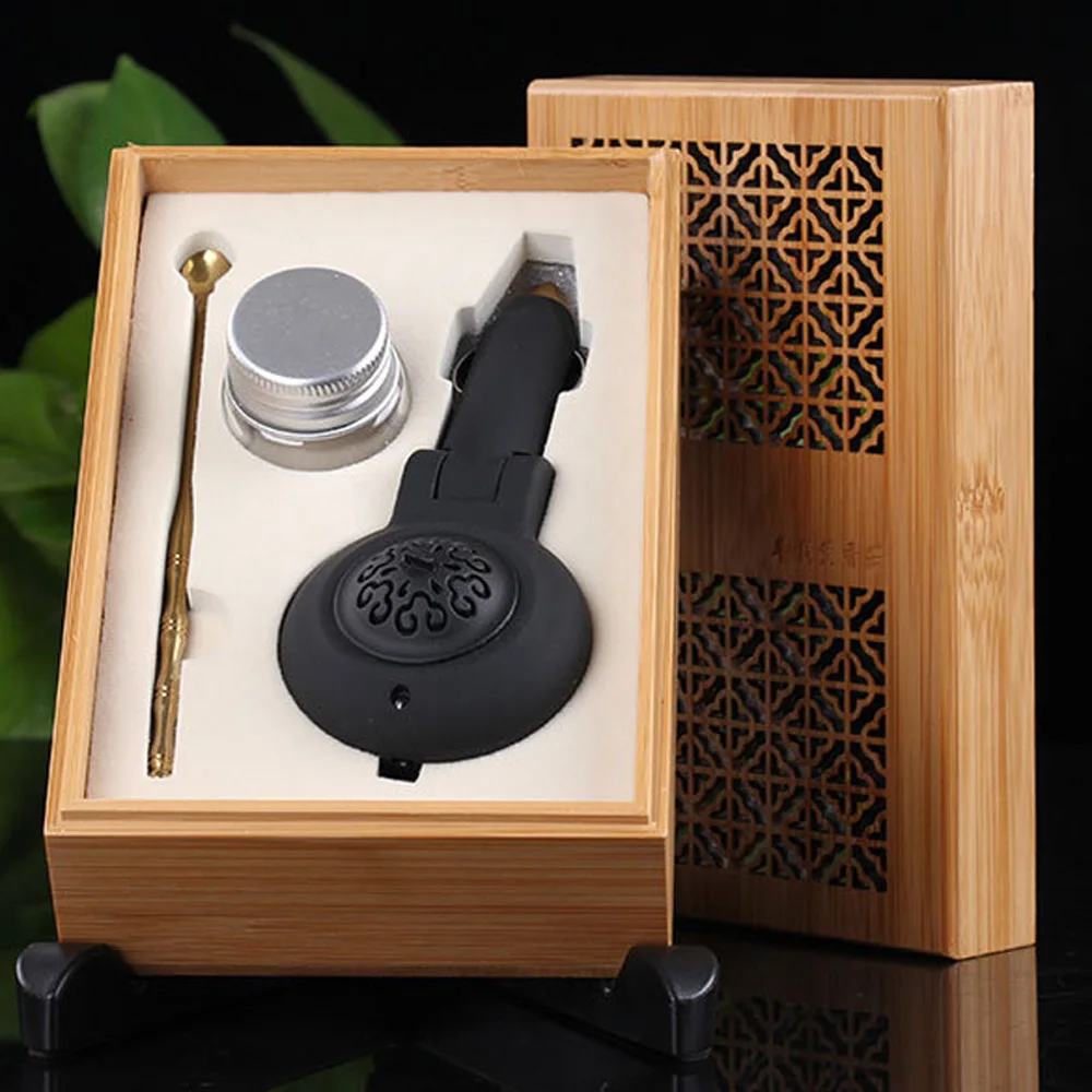 

Electronic Car Incense Burner Incense Chip Holder Censer Eliminate Odor W/ Spoon
