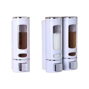 

Hanging Wall Mount Liquid Soap Dispenser Hand Press Single / Double Container