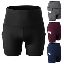 Женские спортивные шорты для занятий йогой, повседневные пляжные шорты для бега