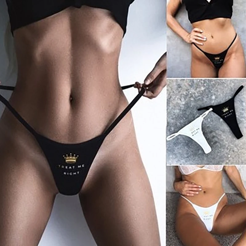 

Ladies sexy thong milk silk black and white underwear Women's panties lingerie dropshipping 2019 new arrivals