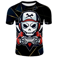 

Men's 3D Printed T-shirt Anime Game Team Uniform T-shirt Harajuku Street Alternative Clothing Boys and Girls Game Team Uniform