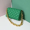 Green shoulder bag