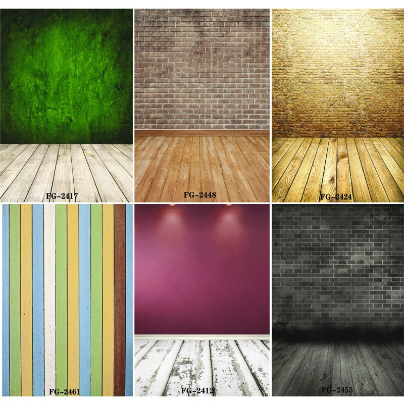 

Vinyl Custom Photography Backdrops Prop Wall and floor & Wooden Theme Photography Background P20228-129