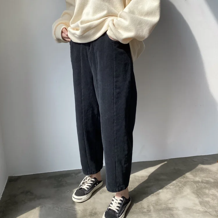 Mooirue зимние брюки Femme Harajuku уличная свободная высокая талия широкие брюки женские брюки низ