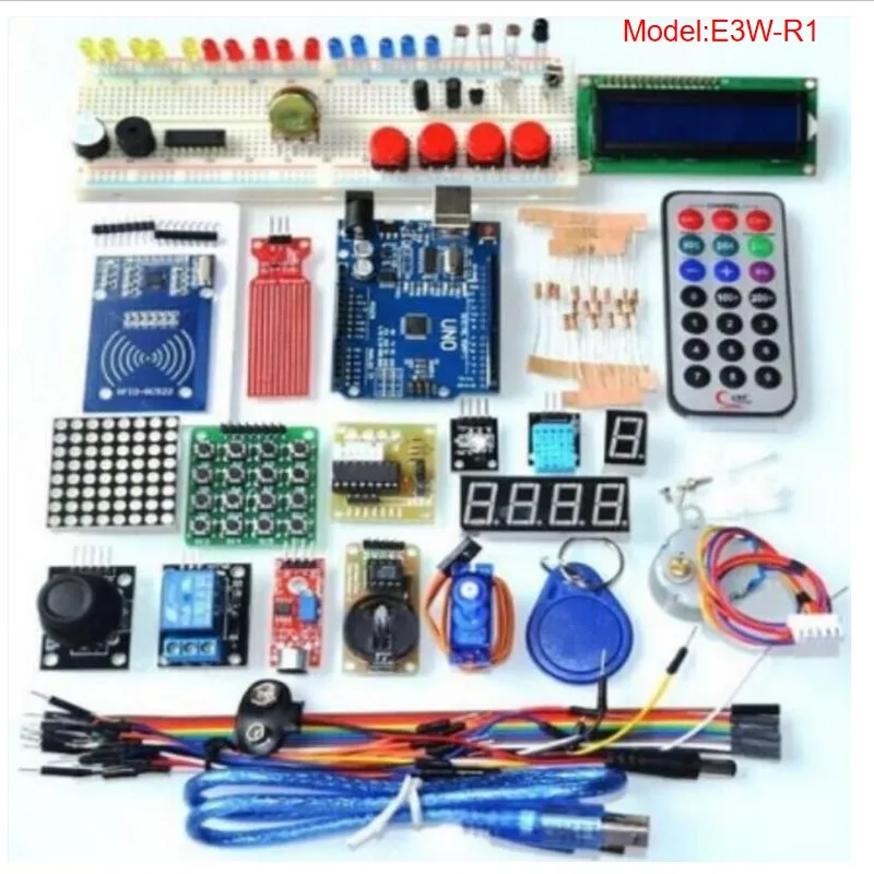 Обновленная расширенная версия стартовый набор RFID Обучающий набор lcd для Arduino UNO R3