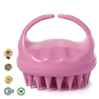 

Shampoo Brush Hair Scalp Massagers Silicone Wet Dry Hair Shampoo Brushes Soft Rubber Comb Brush for Women Pet Hair Cleaning