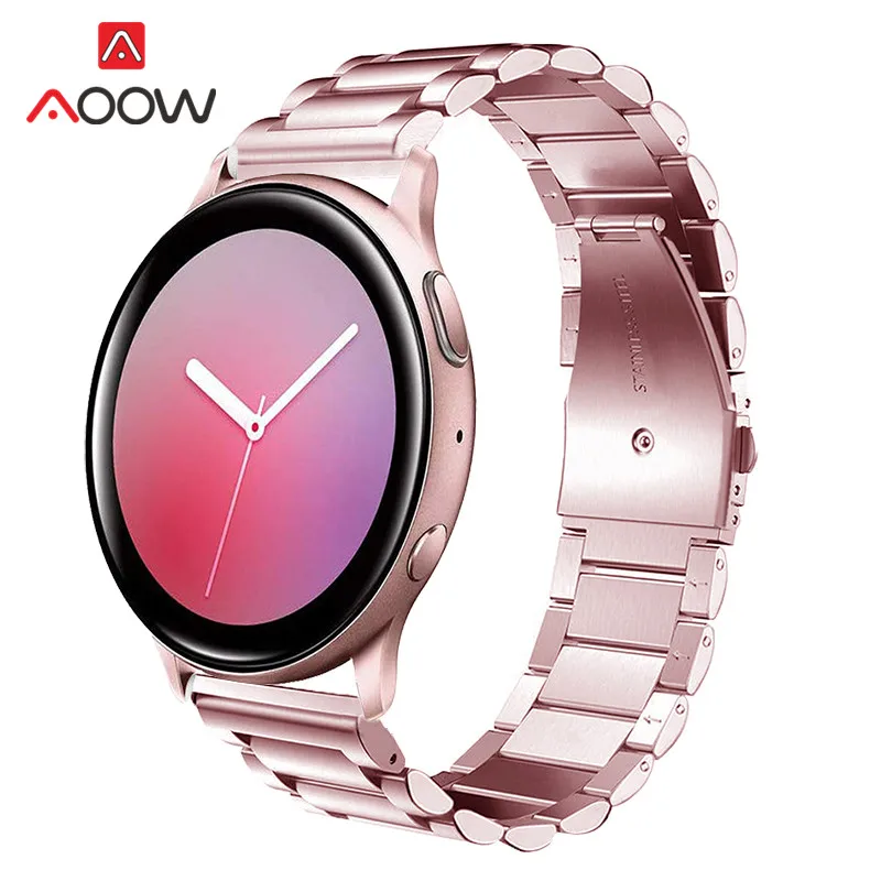 Samsung Galaxy Rose Pink Watch Strap | Amazfit Gtr 42mm Strap Stainless -  20mm 22mm - Aliexpress