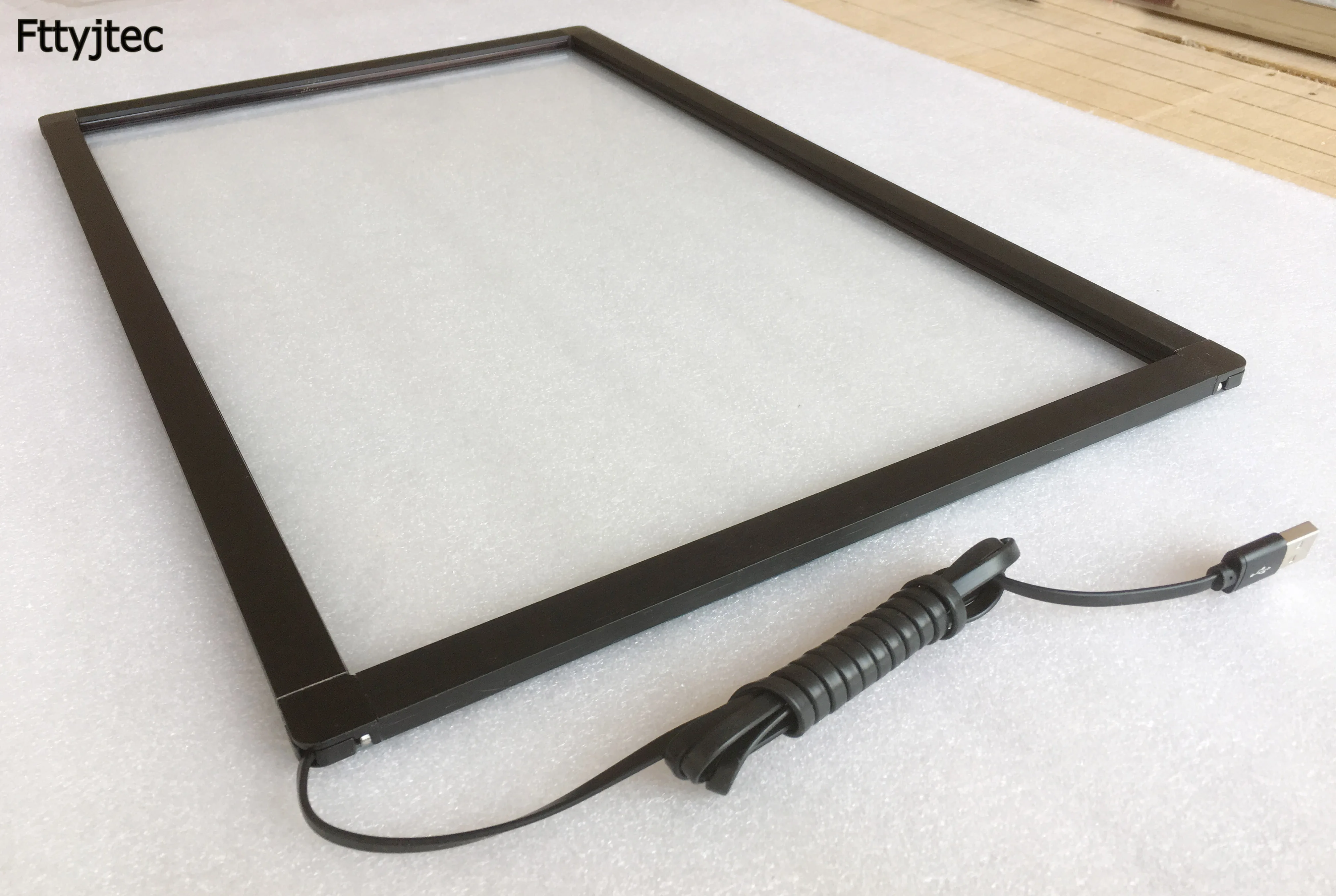 Fttyjtec 27 Polegada 10 Pontos de Sobreposição da Tela Toque Infravermelho ir Quadro Toque Usb Painel da Tela de Toque para o Monitor do Computador