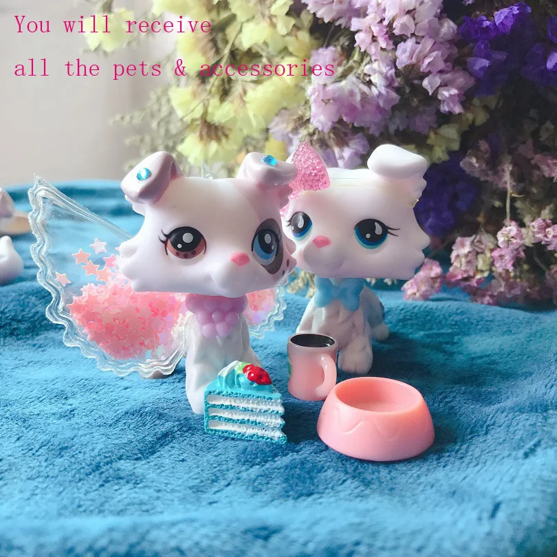 Pets Shop 8pcs accessories Wing Collar Cake Drink Earing Bowl (Toy Included) | Игрушки и хобби