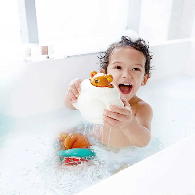 Hape baby bath toys Игрушка для воды детские игрушки плавания плюшевый резиновый утка на