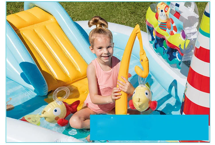 Summer Children's Water Slide Inflatables For Kids Backyard Water Park Children's Slide Fun Lawn Slides Pools For Outdoor