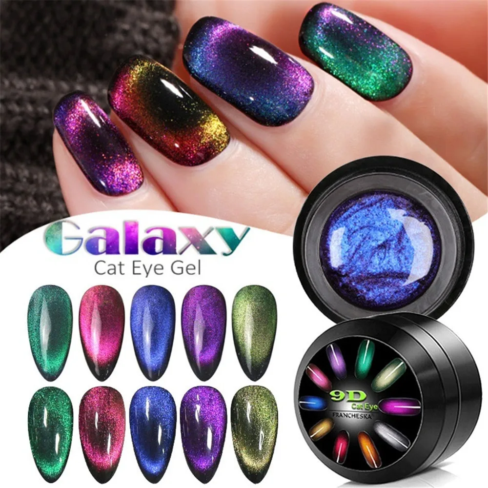 Гель для ногтей 9D Galaxy Гель-лак для ногтей с эффектом «кошачий глаз» Хамелеон для использования с магнитом замачиваемый УФ/светодиодный лак для ногтей 5 мл Полупостоянный Маникюрный Инструмент гель лак