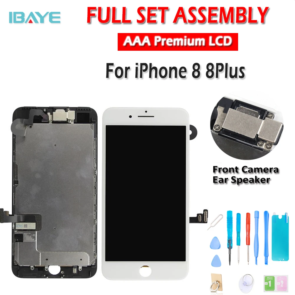 

Grade AAA +Screen For iPhone 8 8 Plus LCD Display Digitizer Assembly Replacement With 3D Touch Guarantee Lens pantalla
