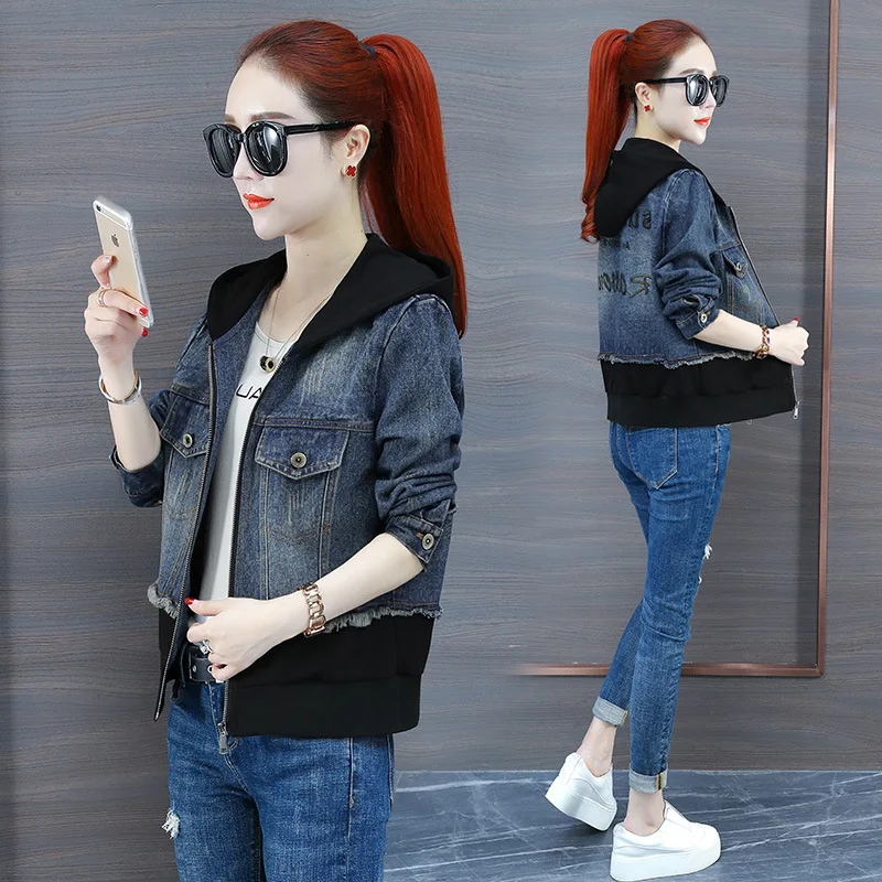 

Early Autumn Jacket WOMEN'S Dress Spring And Autumn 2019 New Style Fashion INS Versatile European Goods Early Autumn Hooded Coat