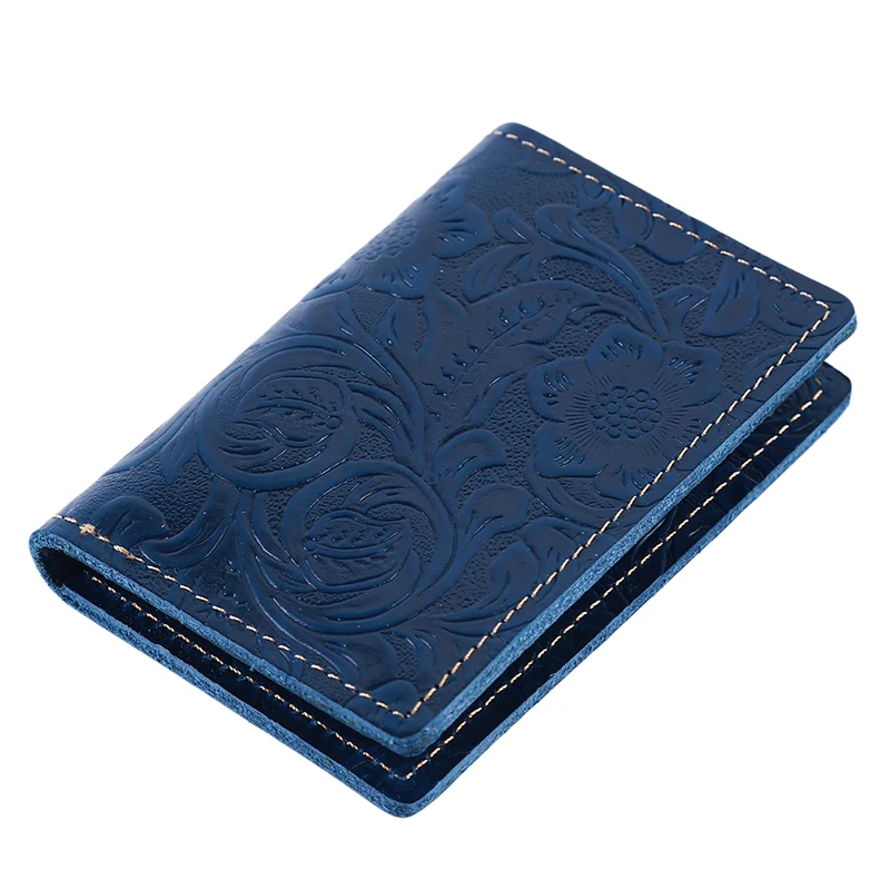 Женская Обложка для паспорта из искусственной кожи, винтажный бизнес держатель для паспорта, мужской т-чехол, мужские держатели для кредитных карт, ID, дорожные кошельки - Цвет: Синий