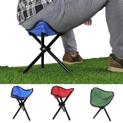 Tabouret pliant Portable multifonction en forme de Triangle, chaise légère, ultralégère, pour Camping, pêche 
