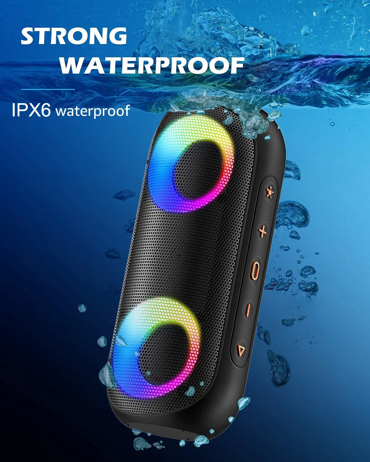 XDOBO VIBE 50W Portable Wireless Bluetooth Speaker BT 5.0 DYNAMIC RGB Light Audio Bass Waterproof Cylindrical Subwoofer Speaker XDOBO VIBE 50W Portable Wireless Bluetooth Speaker BT 5.0 DYNAMIC RGB Light Audio Bass Waterproof Cylindrical Subwoofer Speaker