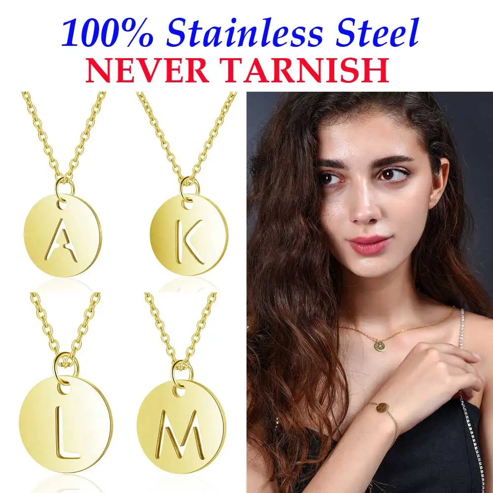Les femmes en acier inoxydable multi couche V Initial Lettre Triangle Collier Pendentif