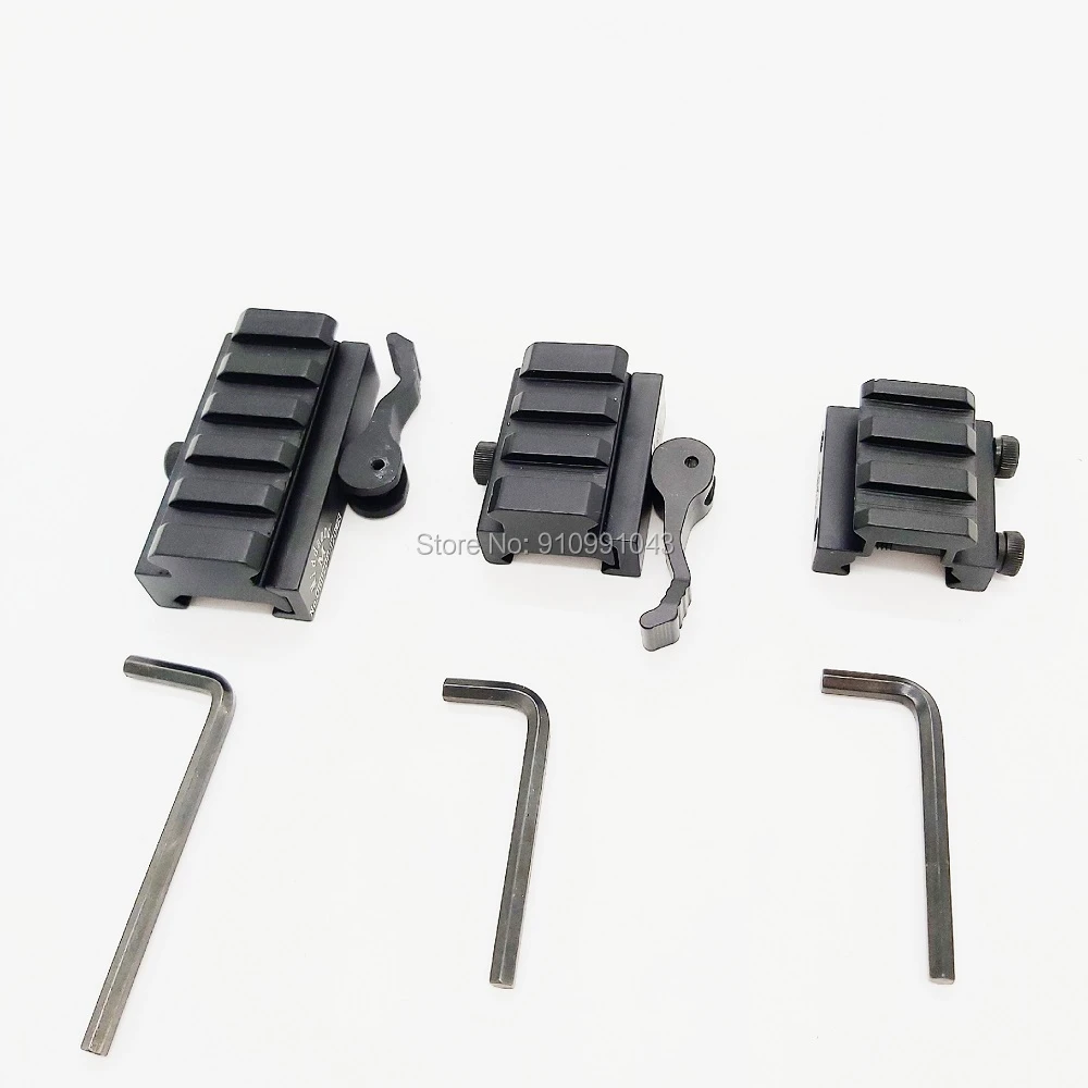 

3 slots 5 slots Low Profile Picatinny Riser Mount with Quick Release