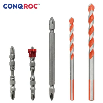 

5pcs Multifunction Glass Tile Drill Bits Set with Magnetic Screwdriver