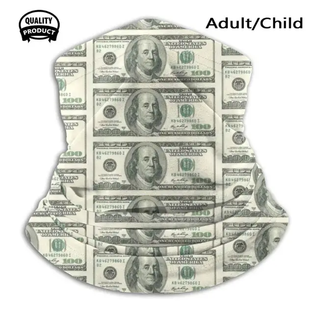 100 Dollar Bill Knit Beanie Hat Men'S 