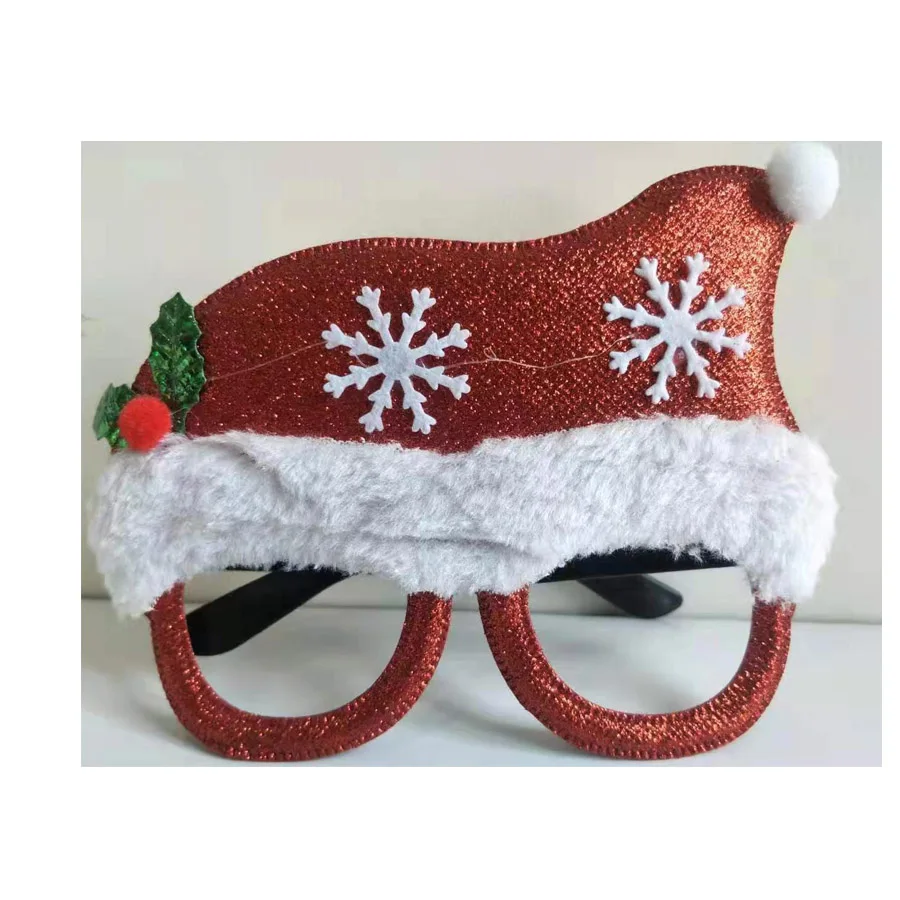 Рождественские очки вечерние украшения игрушки для взрослых детей Санта-Клаус Снеговик Рождественские солнцезащитные очки