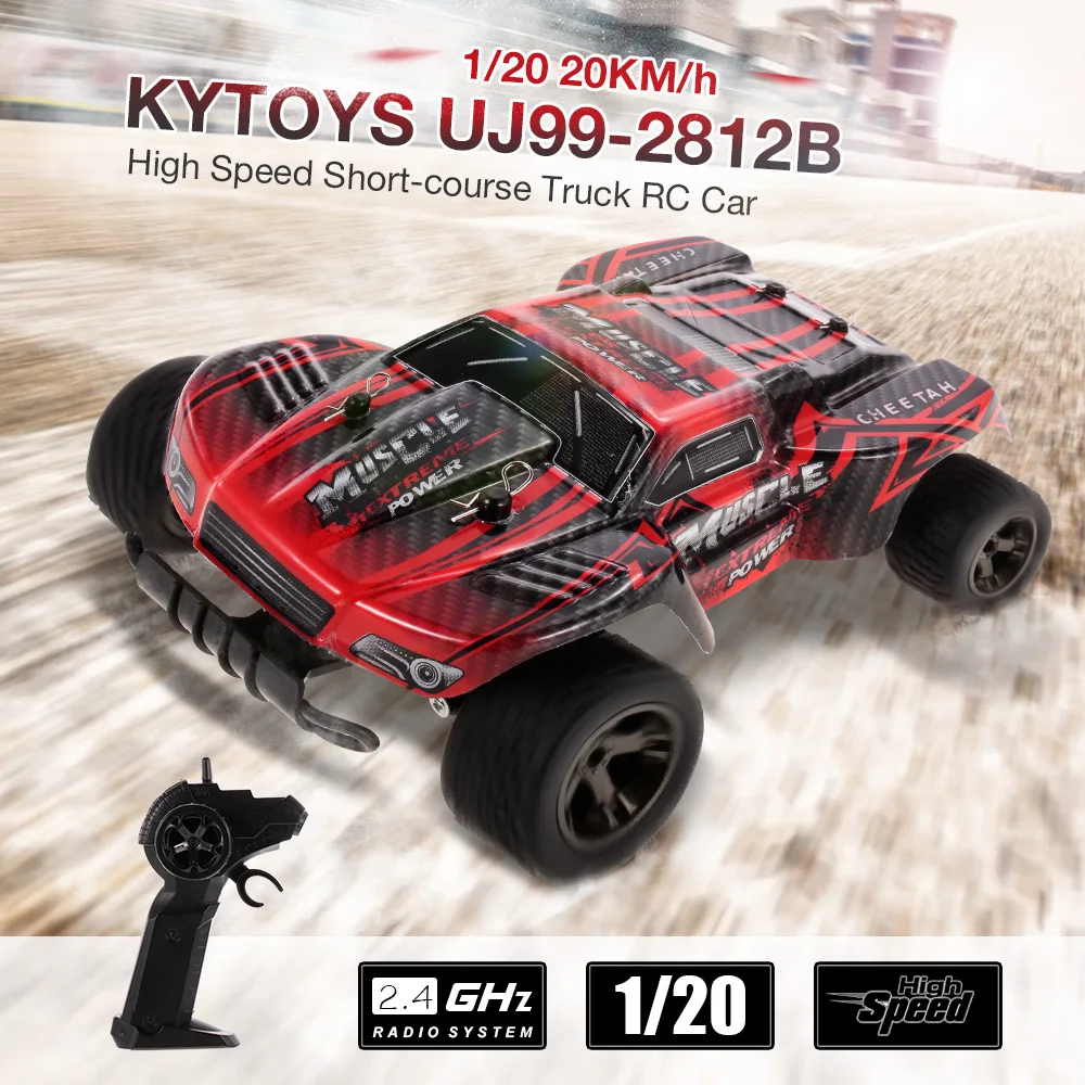 Скоростной грузовик с коротким курсом RC CarKYTOYS UJ99-2812B 1/20 2 4G 20 км/ч электронный