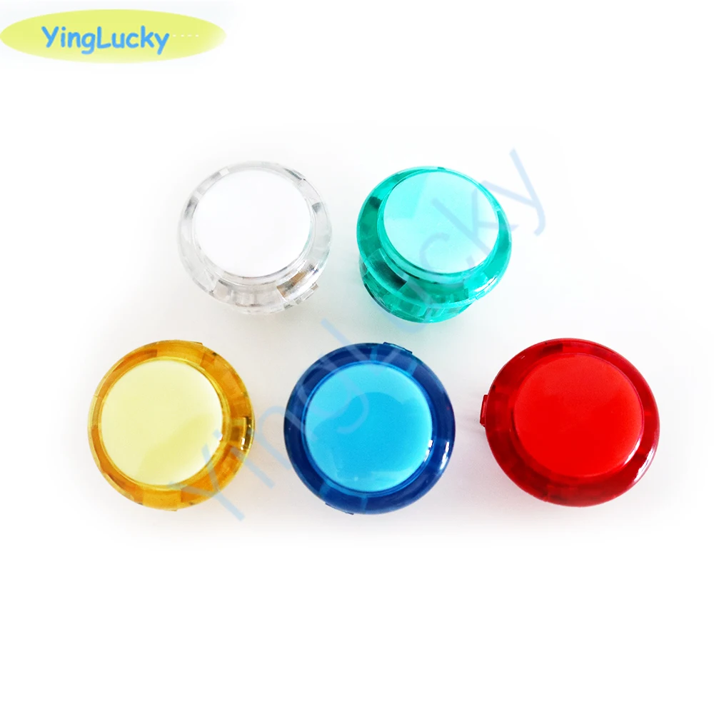 5V / 12V Arcade Illuminated Led Push Button 24MM 30MM Light Round Copy SANWA OBSC For Arcade Game Gaminator DIY Joytick Console