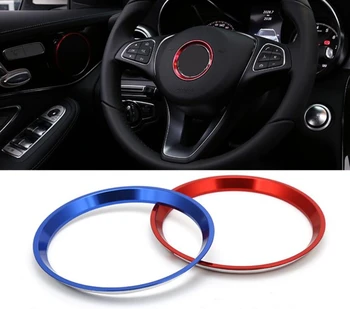 

20x Aluminum Alloy Steering Wheel Trim Ring Emblems Stickers for Mercedes Benz A C E GLE CLA GLC GLK GLA Accessories