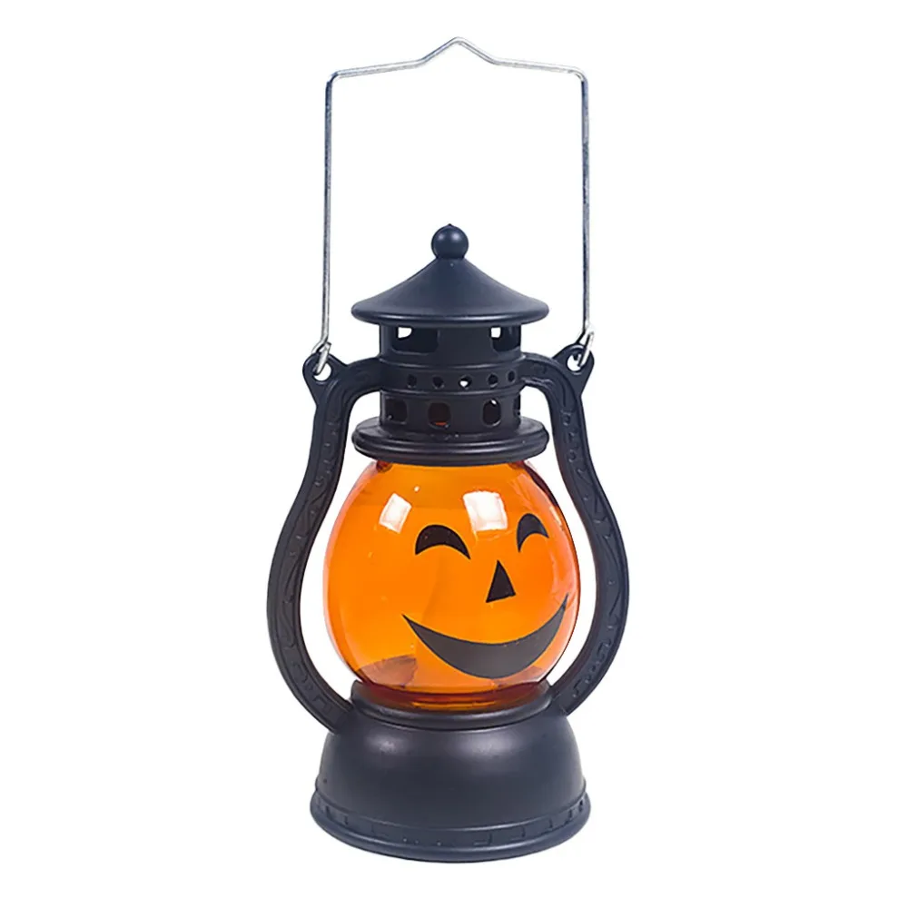 Винтажный светильник в виде тыквы на Хэллоуин, подвесные украшения для вечеринки светодиодный фонарь, вечерние аксессуары, подвесной фонарь versiering feestje ED