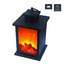 Светодиодный Ретро стиль имитирующий камин эффект горения лампа-фонарь для украшение для дома, сада газон Садоводство осветительная Подвесная лампа