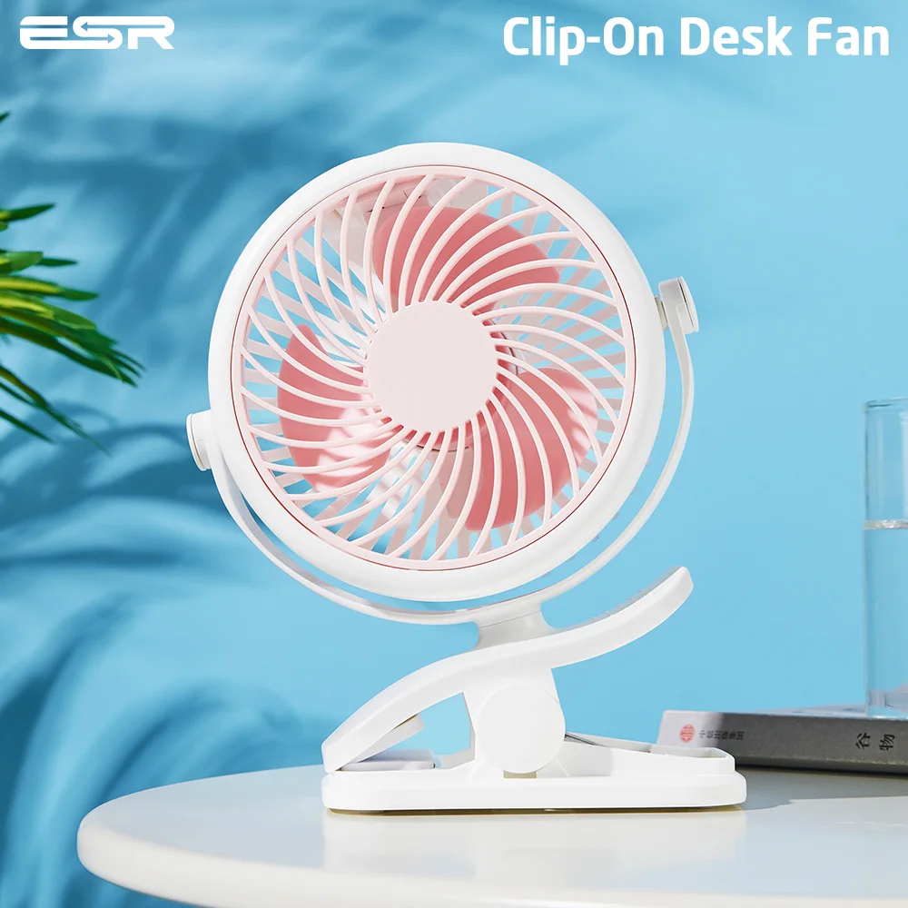 Wentylator biurkowy ESR Mini Clip Fan za $10.85 / ~43zł