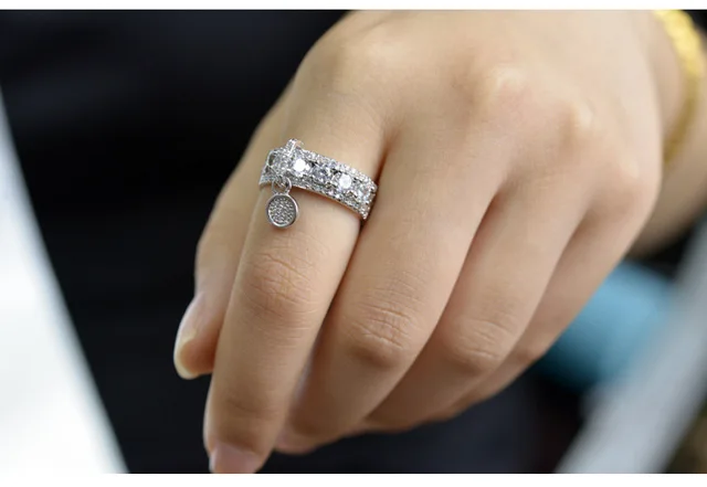 женское кольцо из розового золота серебро 925 пробы цвет серебра фотография