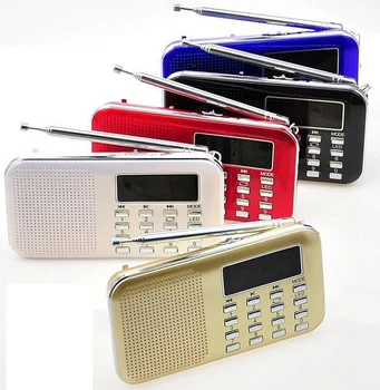 

Portable Mini Stereo LCD Digital FM Radio Speaker with LED Light and Rechargeable Battery Support USB TF Card Mp3 Music Player