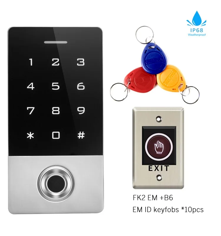 5 Em ID EXIT BUTTON acess control system