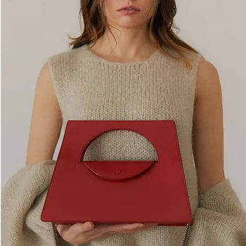 

Casual Trapezoid Solid Women Shoulder Bags Luxury Pu Leather Women Handbags Ladies Chains Hand Bags For Woman Messenger Bag Flap