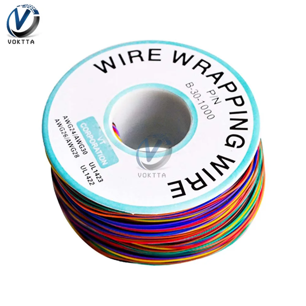 cores fio de envolvimento estanhado cobre sólido pvc isolação jumper cabo