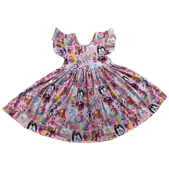 

twirly dress lovely little girls novelty clothes cute dress adorable kids boutique dress