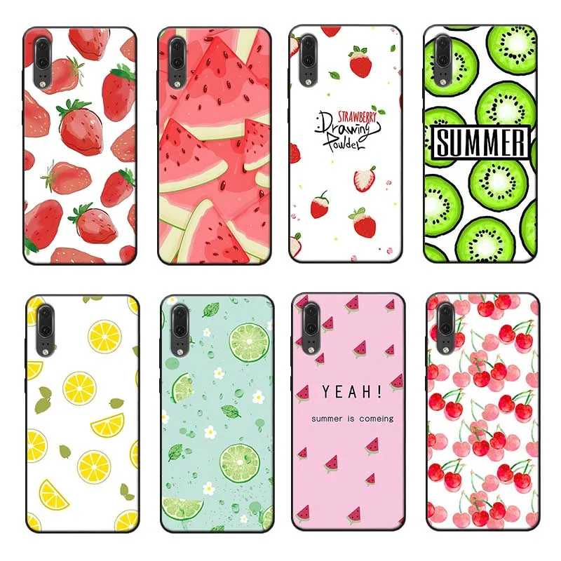 For huawei mate 30 pro p20 p30 20 lite Clear Soft Silicone Phone Case fruit |