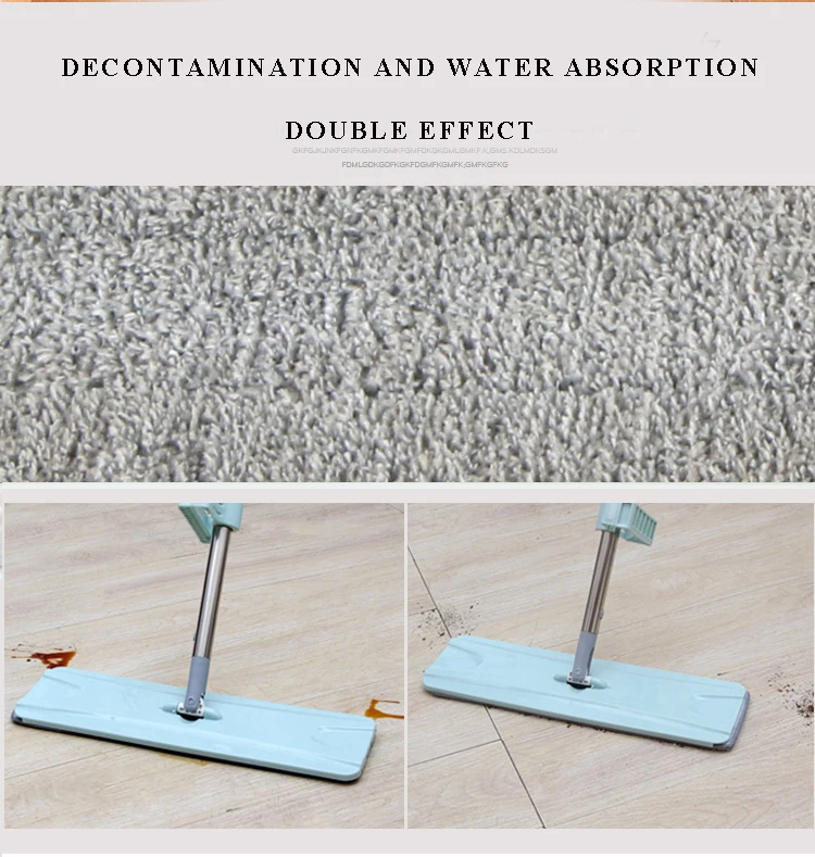 Floor Mop With Spin Free Hand Washing Flat Mop Rag For Lazy Limpieza Hogar Microfiber Pad House Cleaning Kitchen Smart Mop