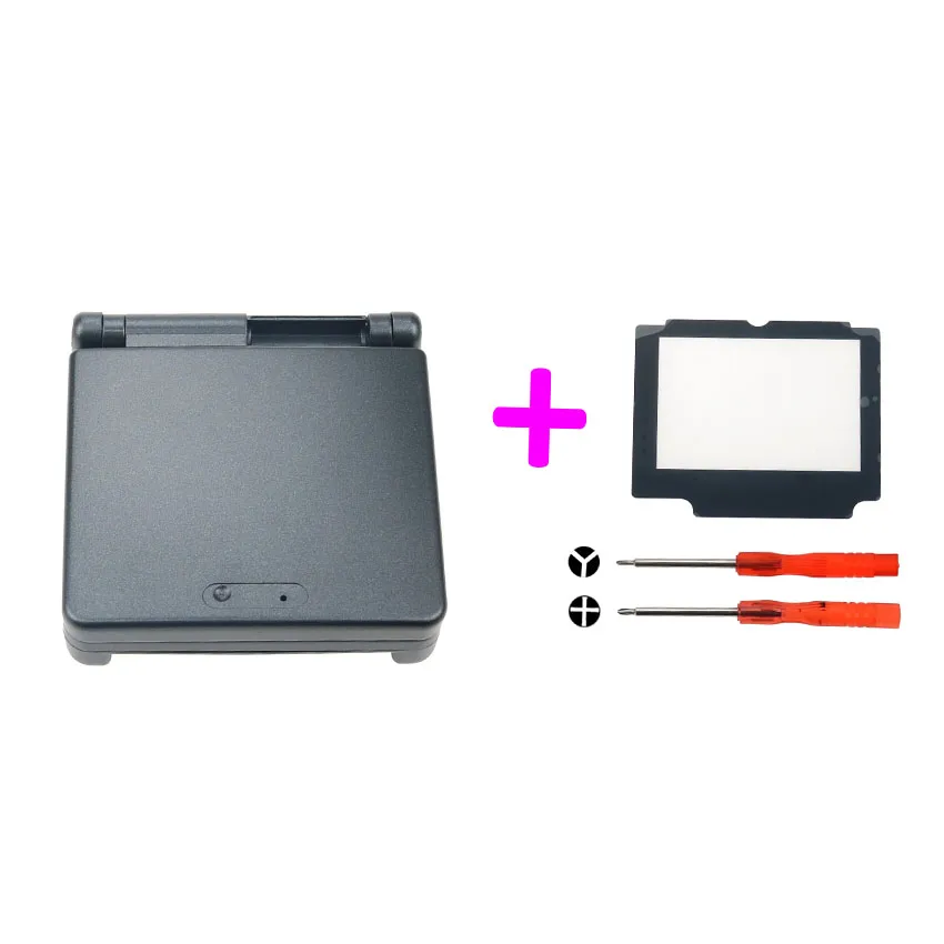 YuXi полный комплект корпус оболочка запасная часть для nintendo для Gameboy Advance SP для GBA SP чехол крышка с экраном объектив инструменты - Цвет: C