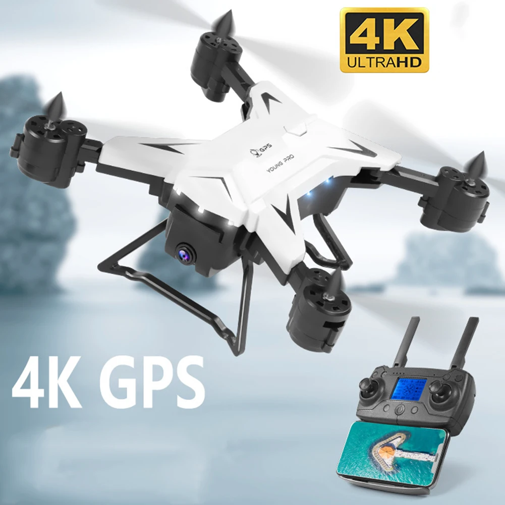 KY601G FPV usb зарядка пульт дистанционного управления ABS Интеллектуальный двойной gps 4K HD светодиодный светильник wifi Дрон фотография Складная 4 канала