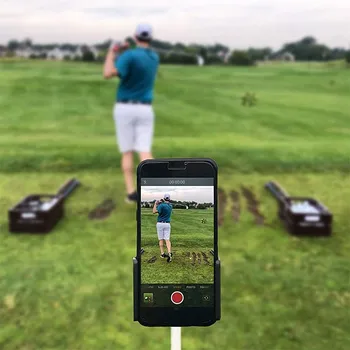 2021 moda Golf Swing Recorder Holder klips do telefonu komórkowego gospodarstwa trener praktyka pomoc szkoleniowa nowe akcesoria sportowe Golf tanie i dobre opinie CN (pochodzenie) CXX524 Other