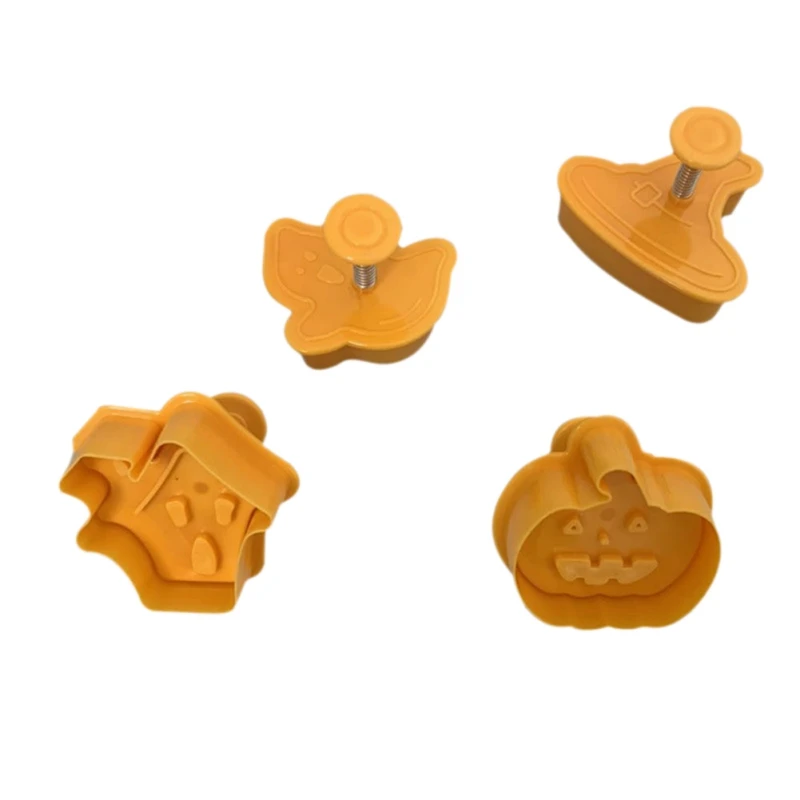 4 шт./компл. формочки для печенья 3D формочки для печенья на хеллоуин для кухонных инструментов