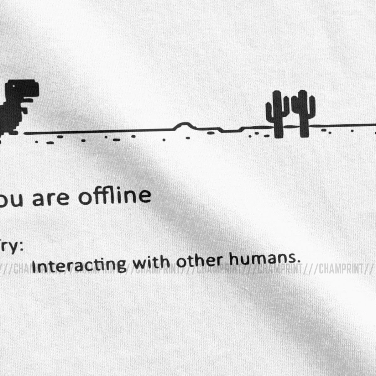 Google Trex Runner T Camisa 100% Algodão Puro Dinossauro Chrome Google  Internet T Rex Dino Offline Navegador Jogo Engraçado Geek Pixel - Camisetas  - AliExpress